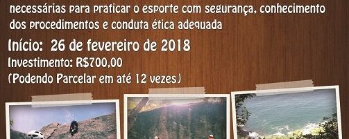 Encontram-se abertas as inscrições para o Curso Básico de Escalada