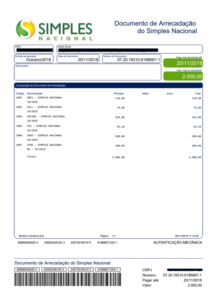 O que é Simples Nacional? 2 Novo Modelo Das Nov2018 - GG Contabilidade