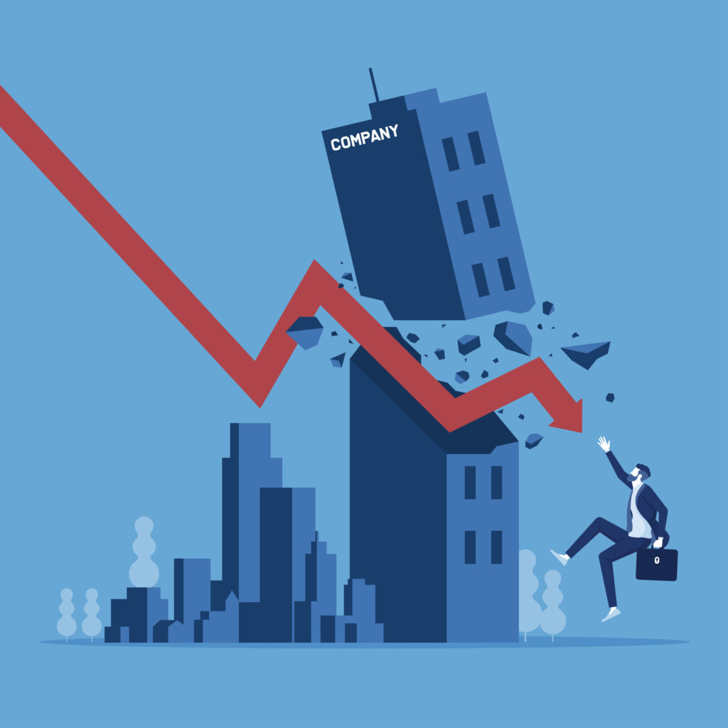 Economy Fall And Bankruptcy Concept Contabilidade Digital Para Todo O Brasil | Gg Contabilidade - Contabilidade Digital para todo o Brasil | GG Contabilidade