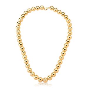 Colar Ban. Dourado Liso Contorno Bola 45+5cm (Cat)