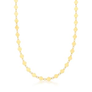 Colar Banho Dourado Liso