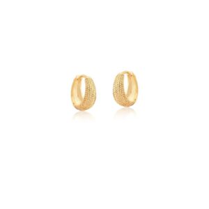 Brinco Ban. Dourado Liso Argola 16mm